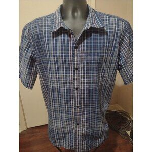 Patagonia Blue Plaid Casual Button Down Shirt